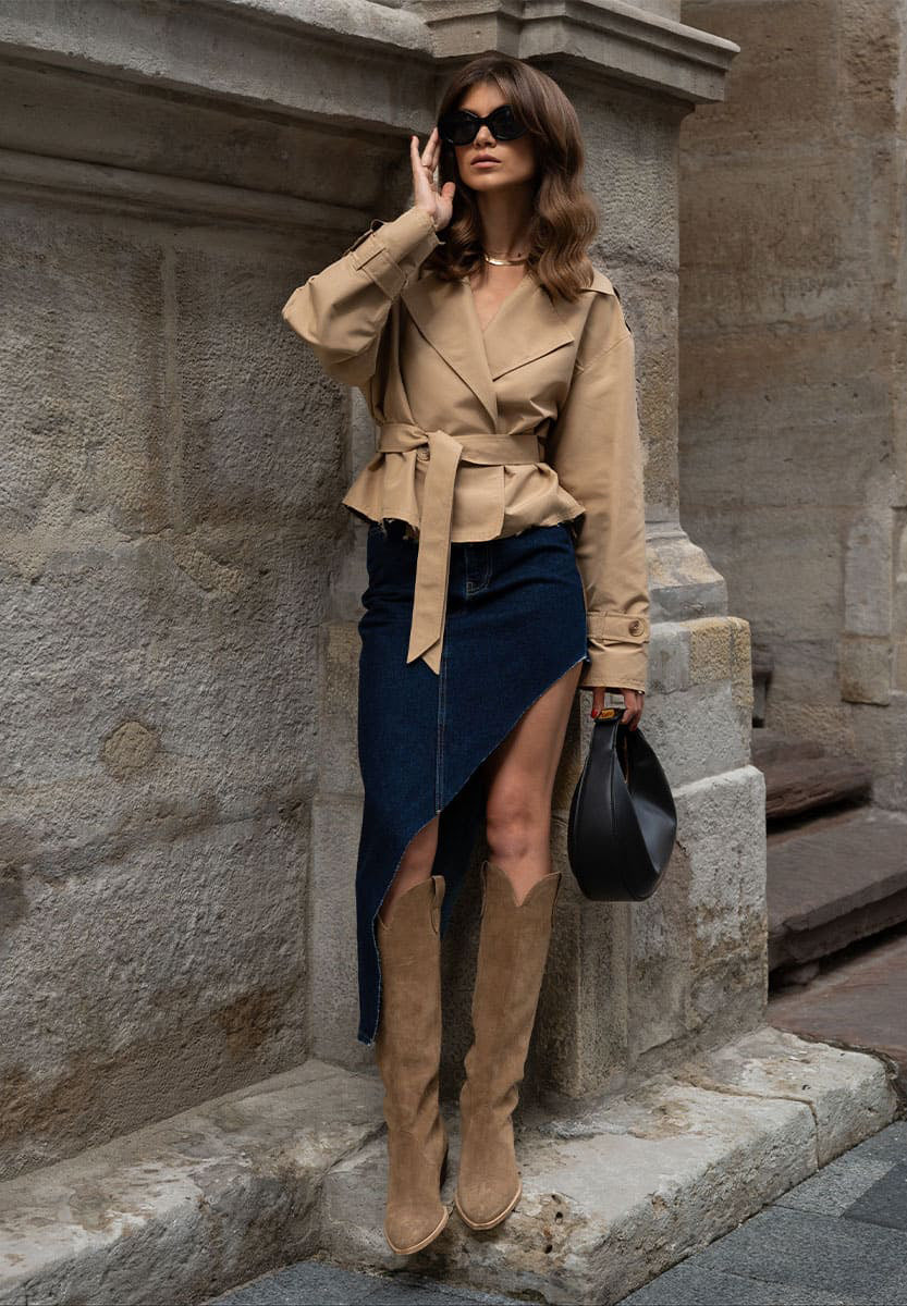 SHORT TRENCH COAT